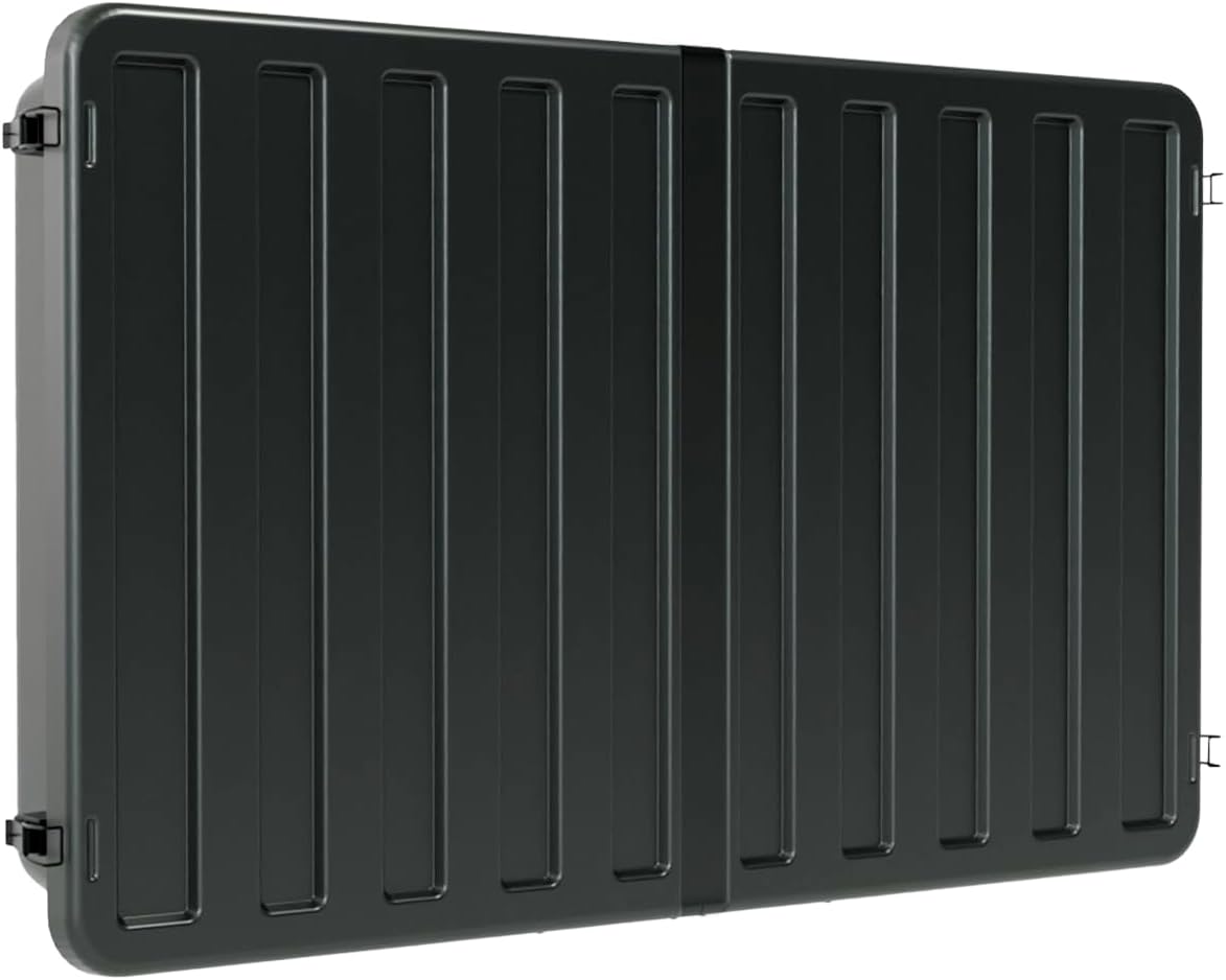 Outdoor TV Hard Cover Weatherproof Protection for Television – Mounts Right on The Wall – TV Wall Mounting Bracket Included … (45-55 inch), Black