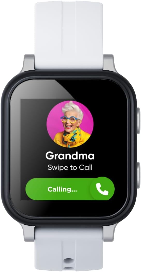 Gabb Watch 3e – GPS Tracker for Kids, Digital Smart Watch, No Social Media or Internet, Fees Required (Silver)