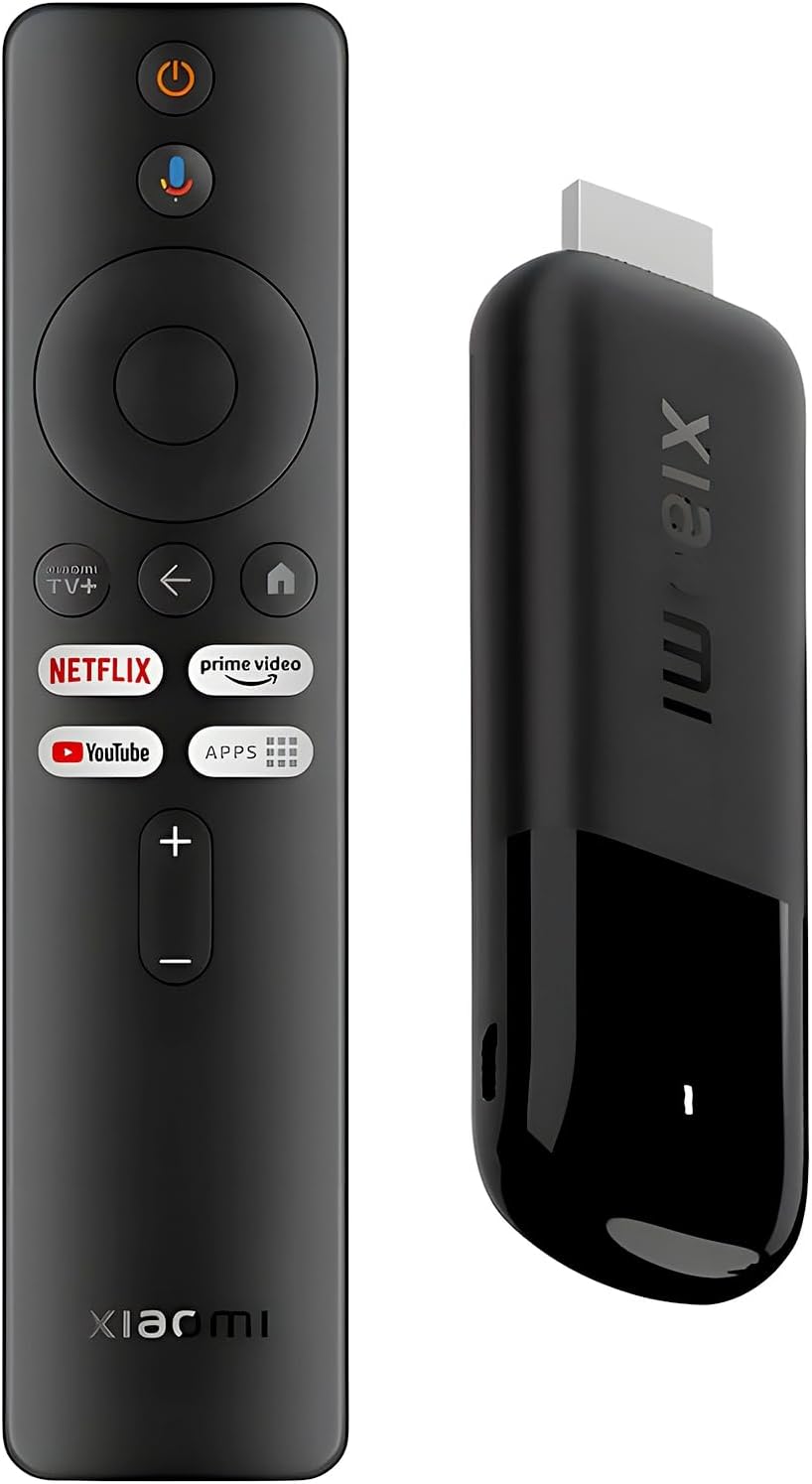 Xiaomi TV Stick 4K (2nd Gen) Streaming Media Player Device Google TV Cast Dolby Vision HDR10+ Atmos Dual Band Wi-Fi 6 with 360° Bluetooth Voice Remote Control