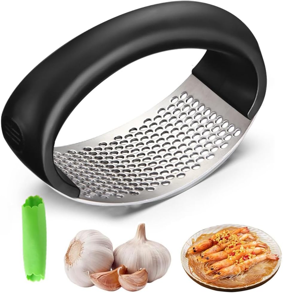 2026 Upgraded Stainless Steel Garlic Crusher – Garlic Crusher, Home Kitchen Utensils Portable Manual Garlic Crusher, Home & Kitchen Garlic Press (1)
