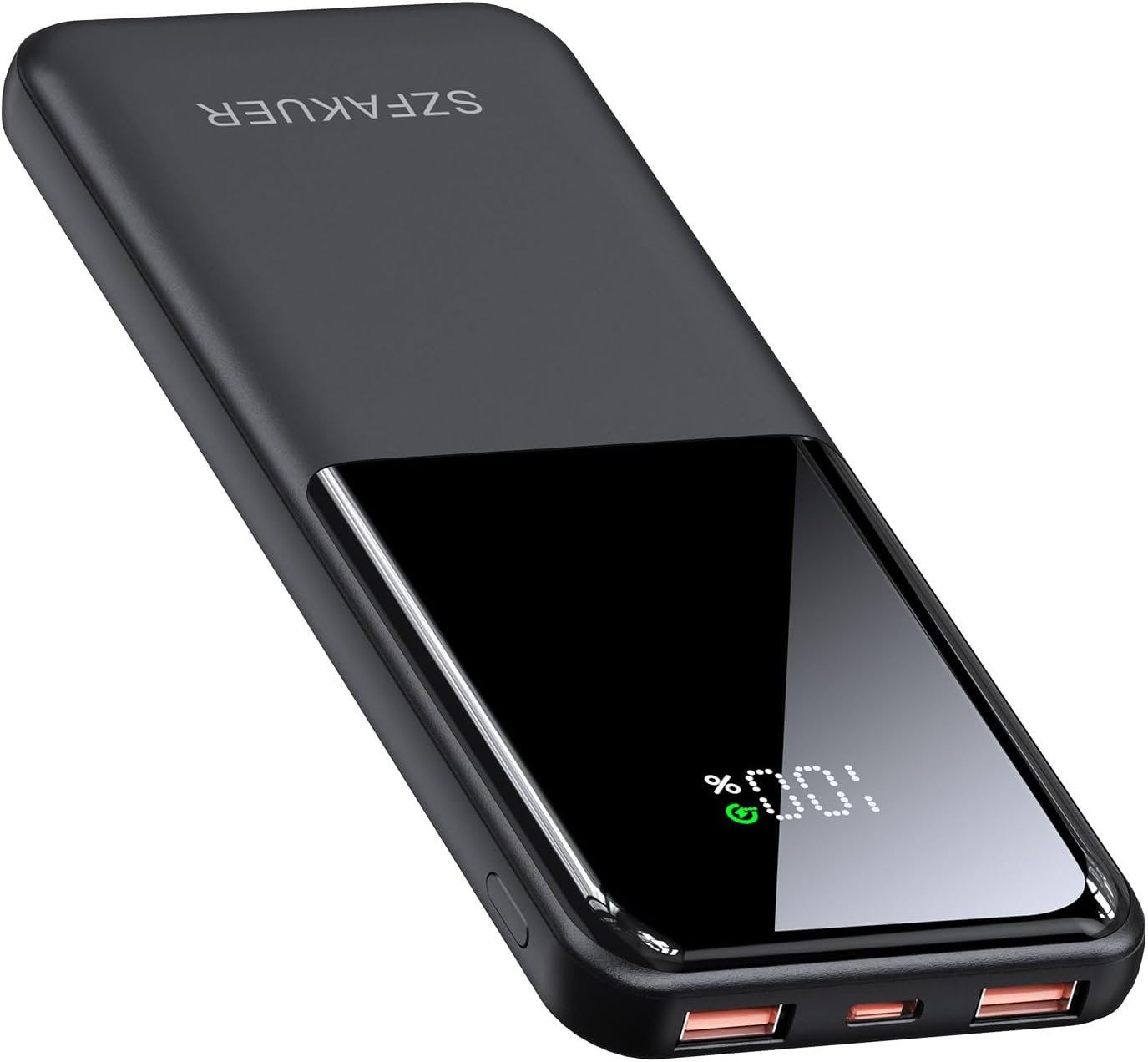 Portable Charger,Slim 10000mAh Power Bank,22.5W USB-C Fast Charging Battery Pack Compatible with iPhone 17/16/15/14/13/12 Pro Samsung Galaxy, iPad, AirPods, Android Tablets (Black)