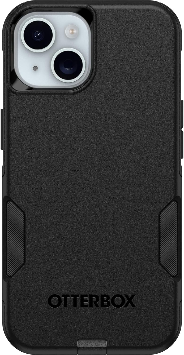 OtterBox iPhone 17e, 16e, 15, 14, & 13 Commuter Series Case – Black, Slim & Tough, Pocket-Friendly, with Port Protection