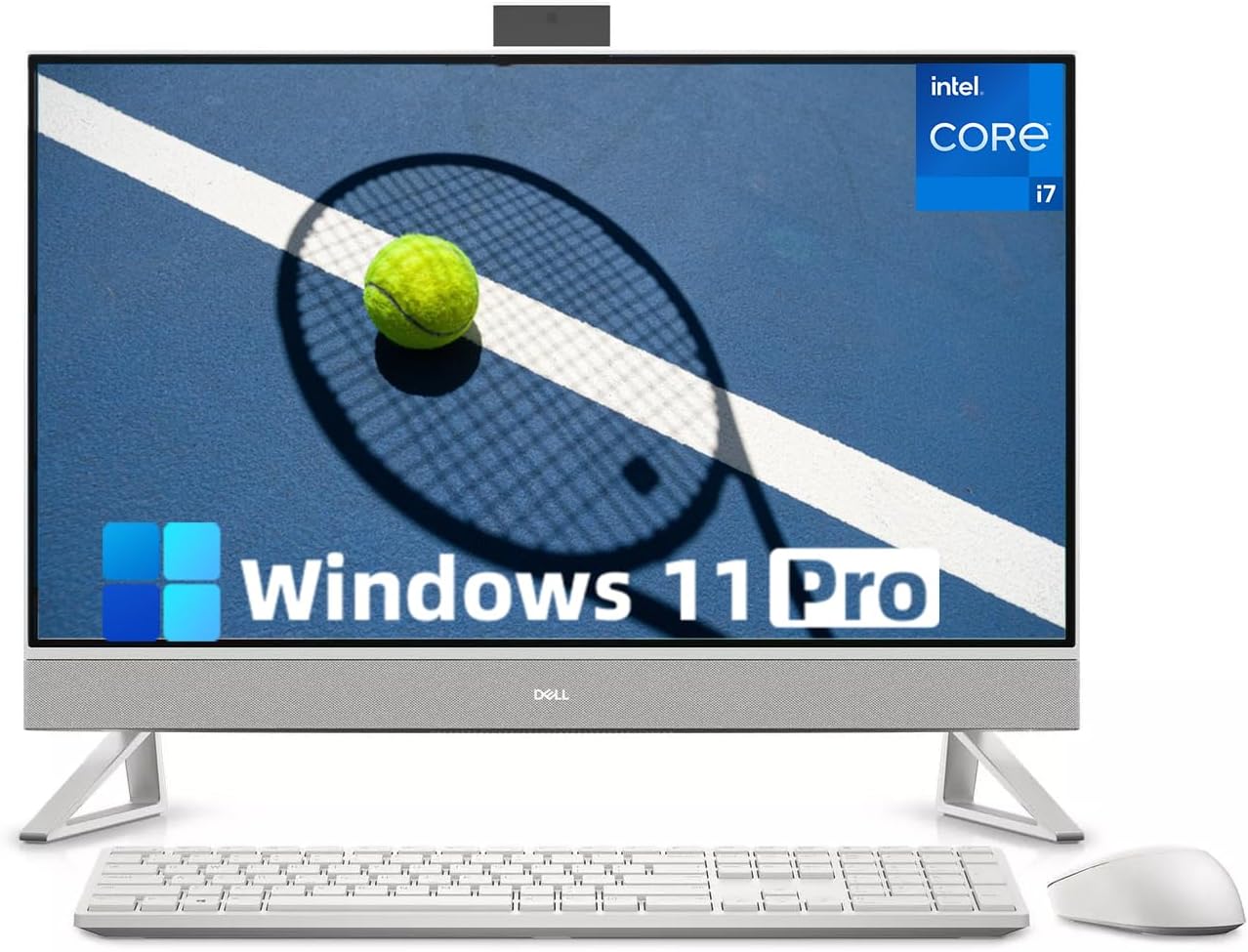 Dell Inspiron 27-inch All-in-One Desktop Computer, 27″ FHD Touchscreen, Core 7 150U(Up to 5.4 GHz), Wireless KB & Mouse, NVIDIA GeForce MX570A GDDR6, Wi-Fi 6E, Windows 11 Pro (32GB RAM, 1TB SSD)