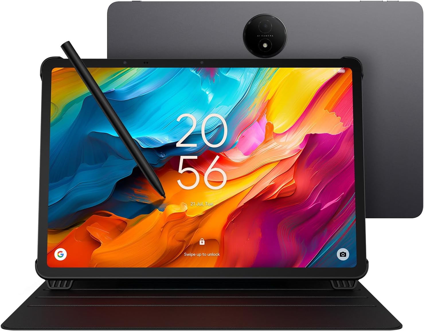 TCL NXTPAPER 14 Android Tablet, 14.3″ Paper-Like Display Drawing Pad, Digital Notebook & Musician Tablet with 4096-Level Stylus & Flip Case, 8+8GB RAM, 256GB Storage, 10000mAh, Multi-Window, Gray