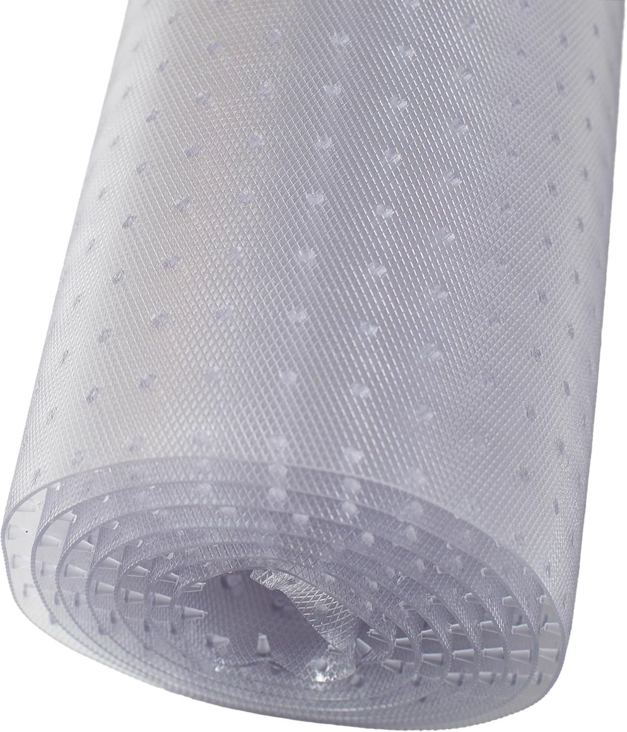 RESILIA Industrial Deep Pile Carpet Runner – Crosshatch Pattern Non Slip Carpet & Rug Protector Mat, Waterproof Clear Plastic Vinyl Floor Covering, 24 Inches Wide x 6 Feet Long, Made in The USA