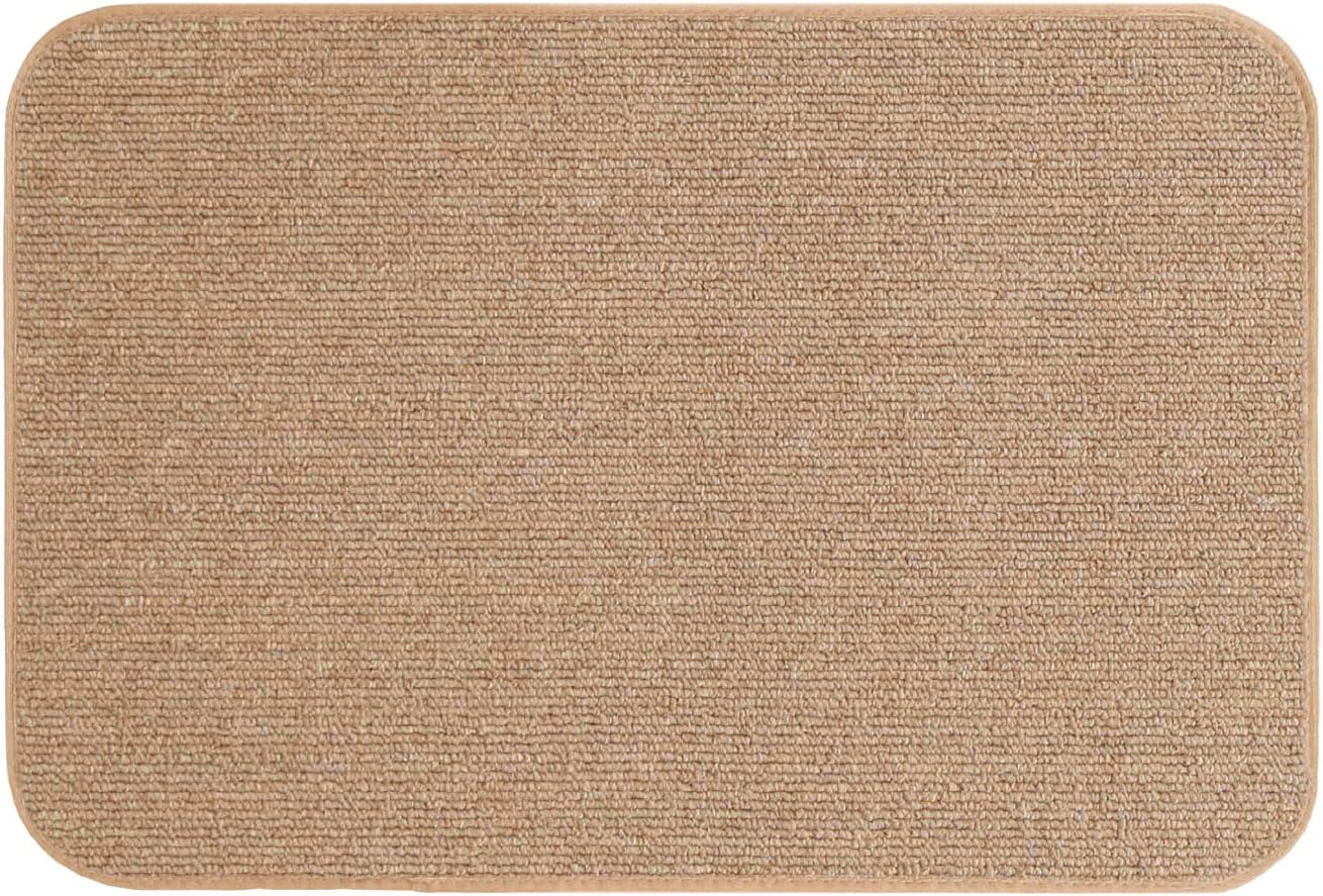 House, Home and More Skid-Resistant Carpet Indoor Area Rug Floor Mat – Pebble Beige – 2 Ft X 3 Ft – Non Slip Rubber Backing, Stain Resistant, Dog Friendly, Living Room Bedroom Kitchen Entryway