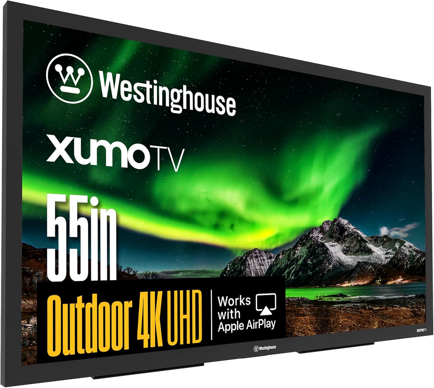 Westinghouse PS Series 55″ 4K UHD Partial Sun Outdoor TV, 700+ Nits High-Brightness Anti-Glare Display, Xumo Smart TV, Weather-Resistant Outdoor Television